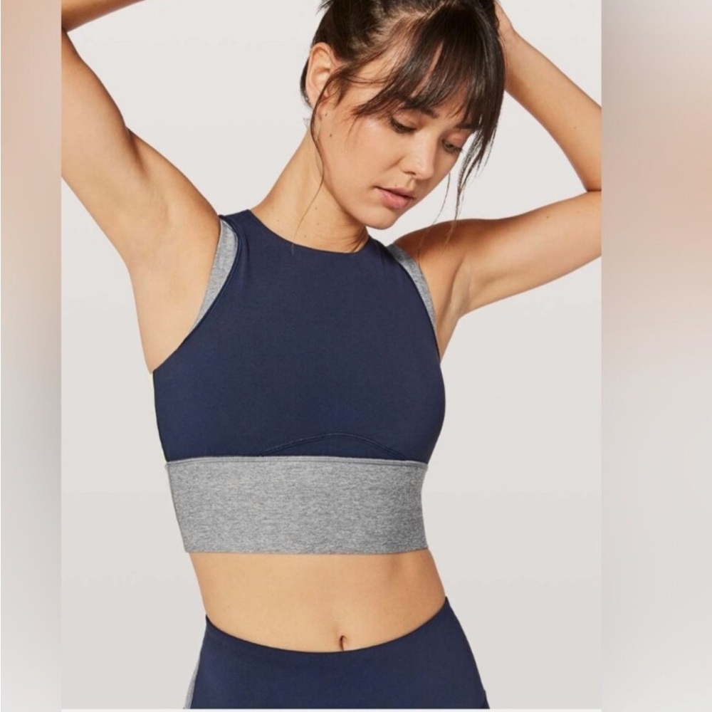 lululemon athletica Navy and Gray Sports Bra